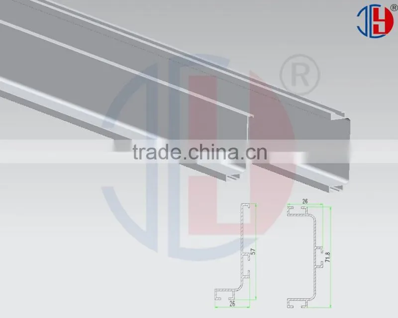 U L long length hidden handle aluminium for kitchen cabinet