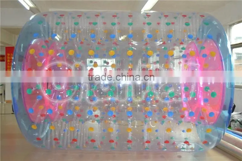 Hot selling commercial Dia 3m PVC/TPU water ball roller inflatable water roller balls