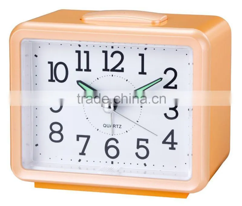 Bell Beep Square Quartz Alarm Clock for elderly