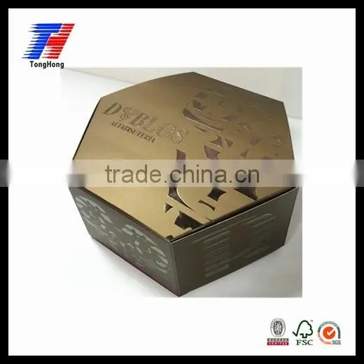 manufacturer popular style custom matt black cardboard box with silk screen printing spot UV