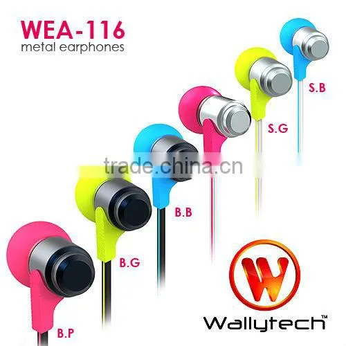 Wallytech new arrival earphone for mp3/for mp4 WEA-116