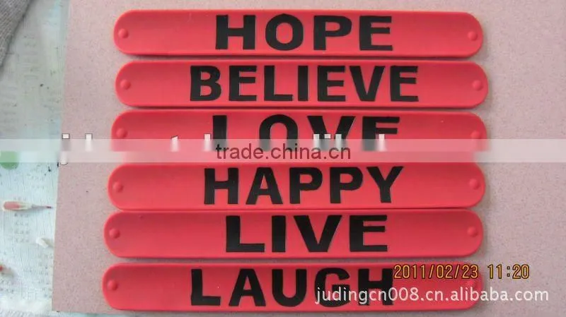 olympic silicone bracelets silicon bracelet small middle large size customized logo bracelet slap band