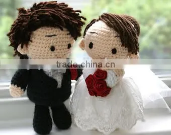 Newish design of Crochet groom/bride Toys.