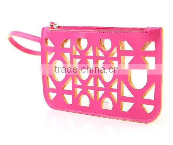 hollowed-out PU cosmetic bag