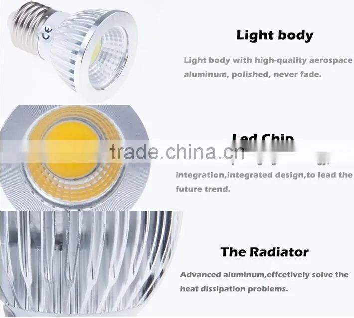 dimmable gu10 led mr16 5w cob