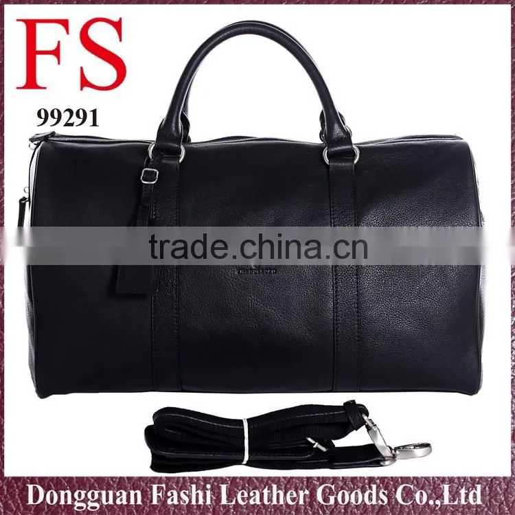 Western popular style men leather travel bag/lugguges bag