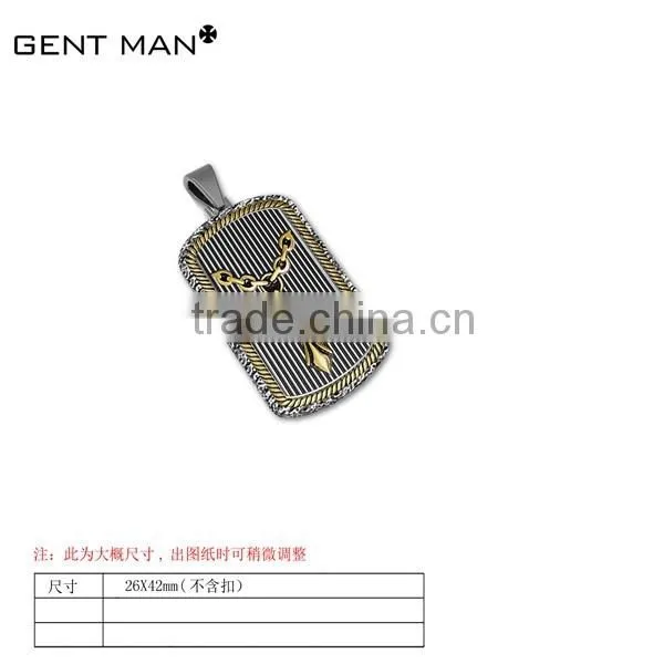 316L stainless steel wholesale dog tag pendant
