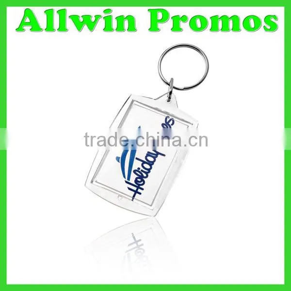 Bulk Personalized Plastic Photo Keychain