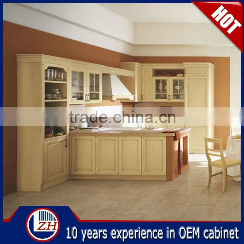 China modern design wood neer pvc kitchen cabinet