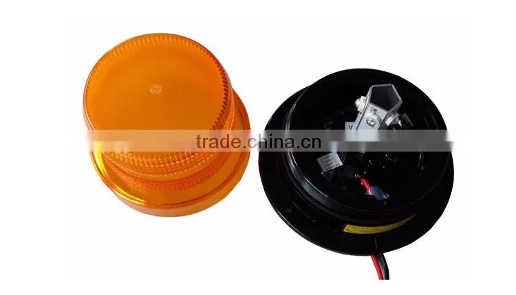 Four flash patterns IP65 rotating police lamp with black ABS base