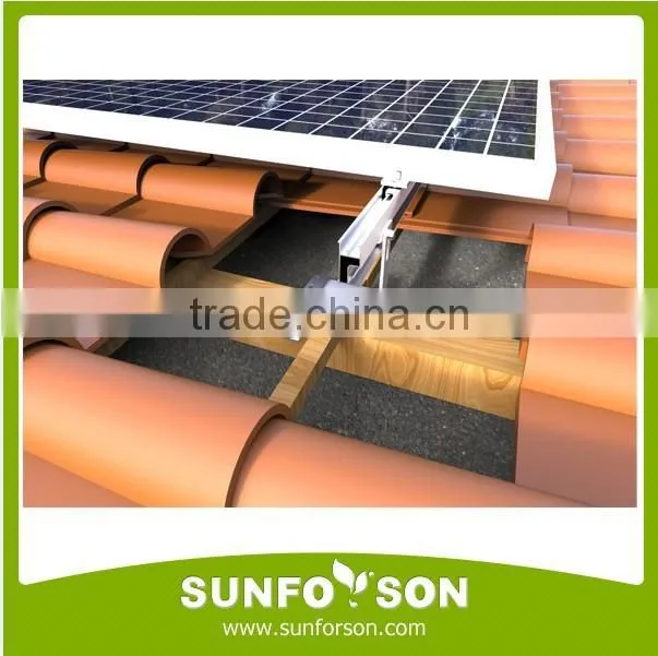 Aluminum Extrusion Solar Panel Tile Roof Mounting Brackets