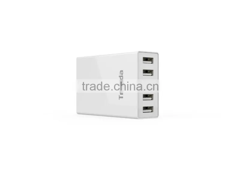 Anti-Fire Rapid Charge Safe Portable 5 ports USB extension socket Wall charger with 5V 12A Max 60W