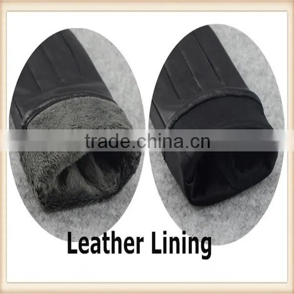 Factory Price 100% Authentic Leather Men Worker Motorcycle Gloves