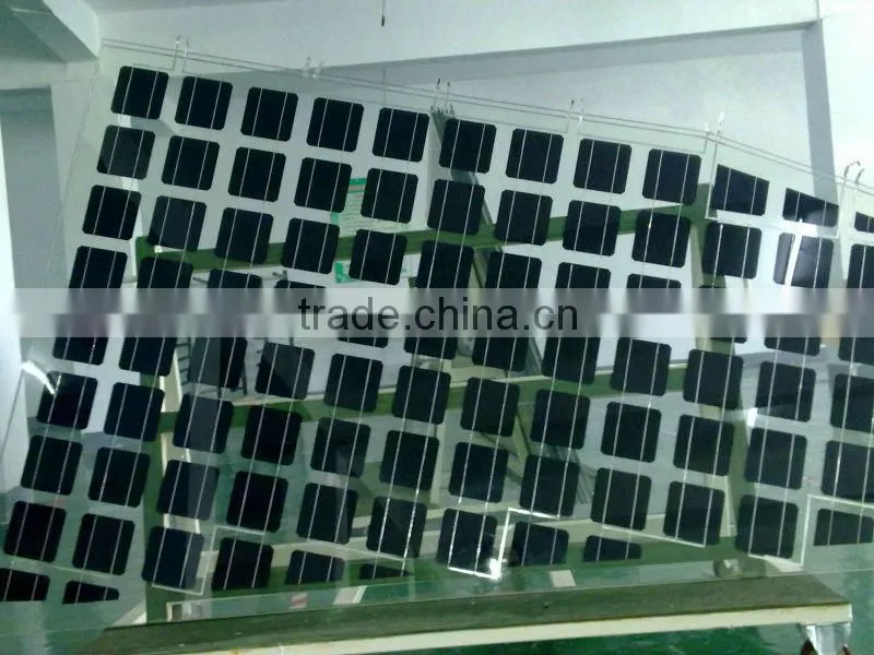 Transparent BIPV Solar Panel 180W 200W 300W