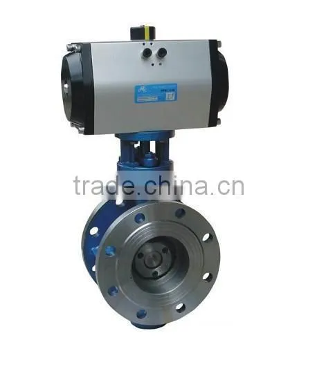 pneumatic 3-eccentric butterfly control valve