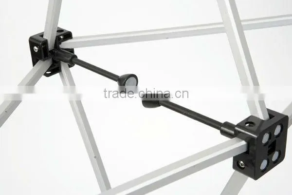 Magnetic pop up display, portable backdrop banner stands
