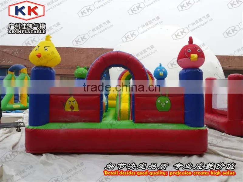 new birds inflatable bouncer jumping with mini slide