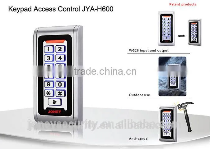 Metal IP68 waterproof standalone access control reader(JYA-H600EM-W )