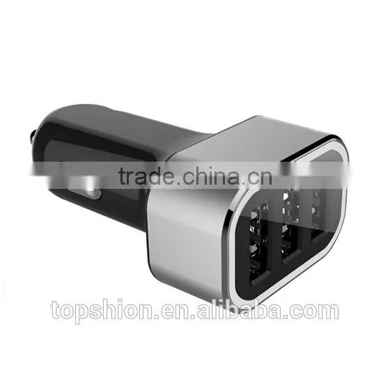 Alibaba express mobile phone & tablet car accessories 3 port usb car charger 5.2a car charger adapter