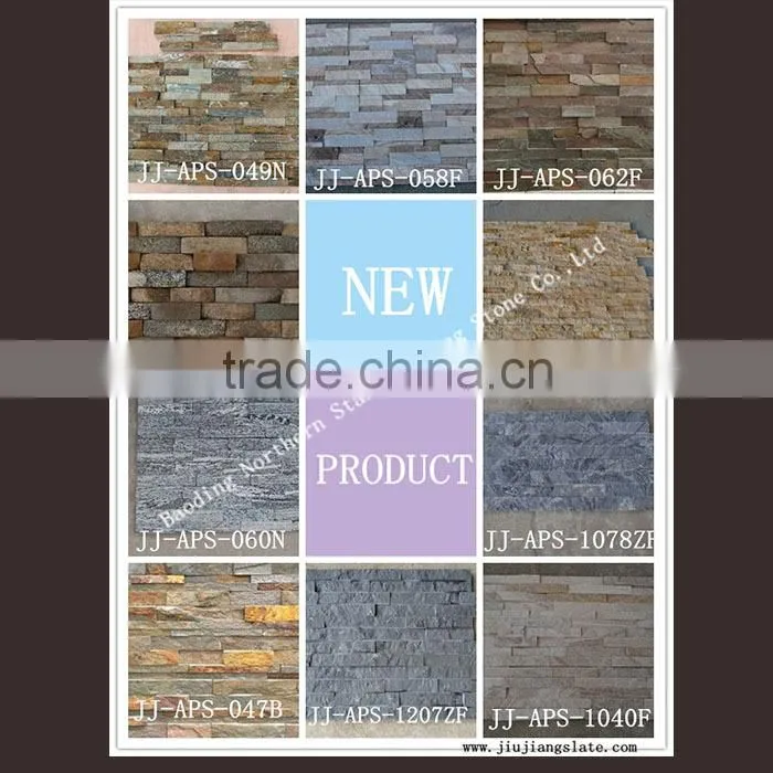 Grey chanfering natural culture stone veneer