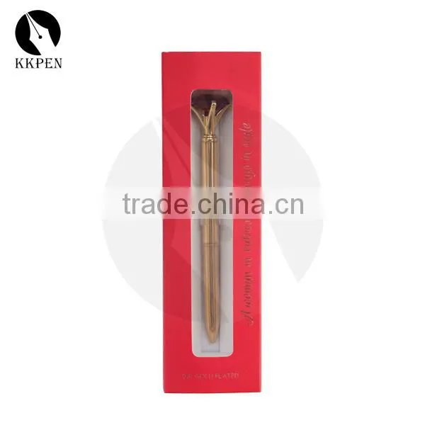 KKPEN Crystal logo Metal Brass Roller ball pen