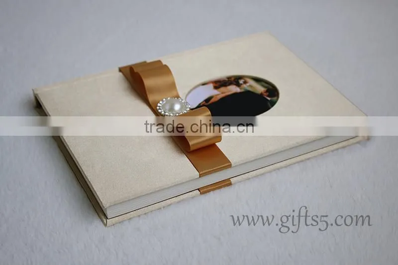 Gorgeous wedding guest book in handmade