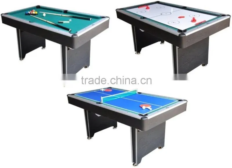 Economic Factory promotion Modern stylish 2 in 1 Multi games table. Pool table, Dinning table.
