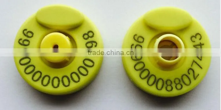 2016 ZJKR new technology Factory Outlet veterinary RFID ear tag for cow
