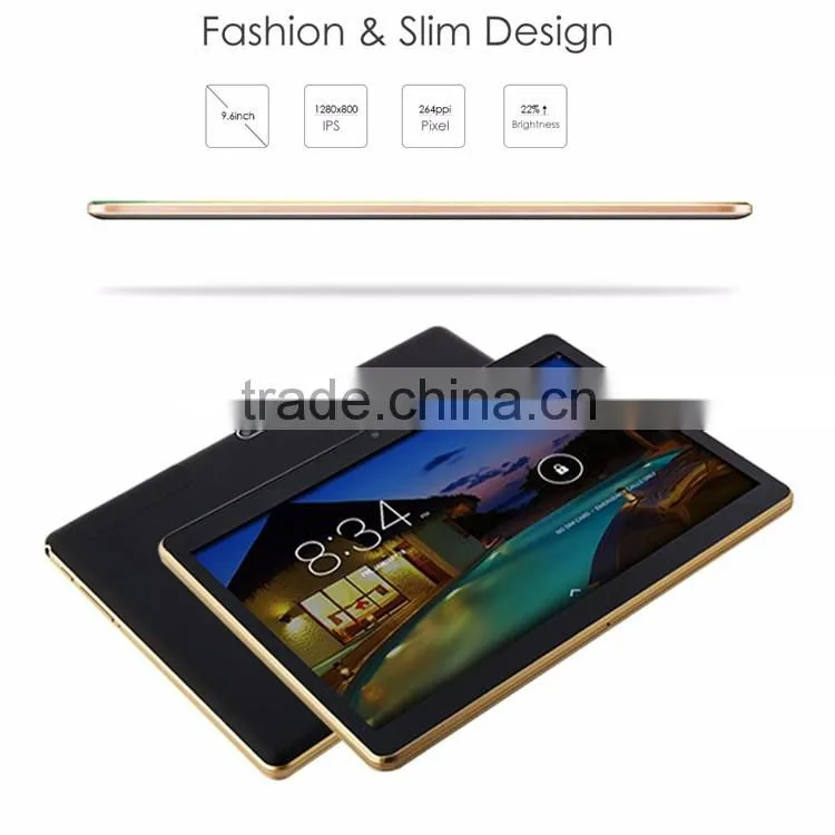 9.6 inch 3G tablet pc dual sim with 1280*800 IPS