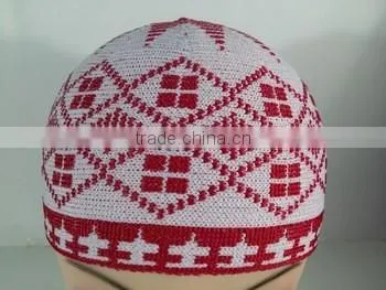 Men Islamic Prayer Knitted Winter Hats Wool Muslim caps