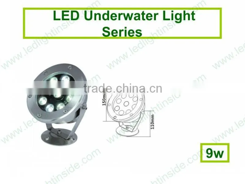 IP68 swimming led pool light 9w