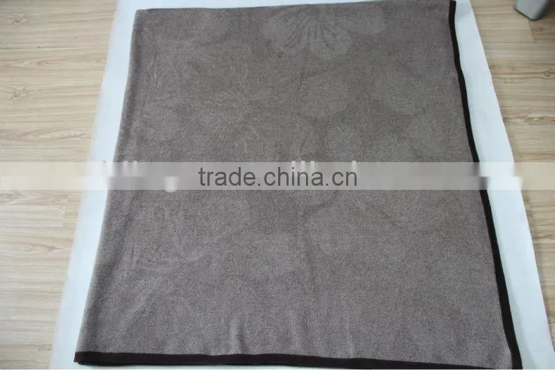 100%cashmere square knitted blankets