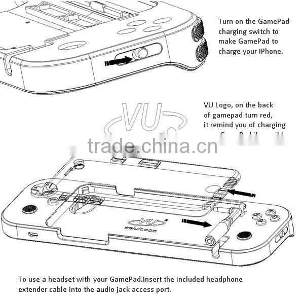 MFI Certified Joystick Type Compatible Platform Game Controller for iPhone 6