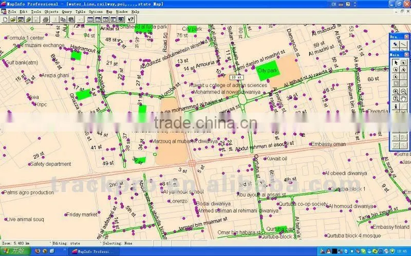Trackpro Kuwait Digital Mapinfo Map