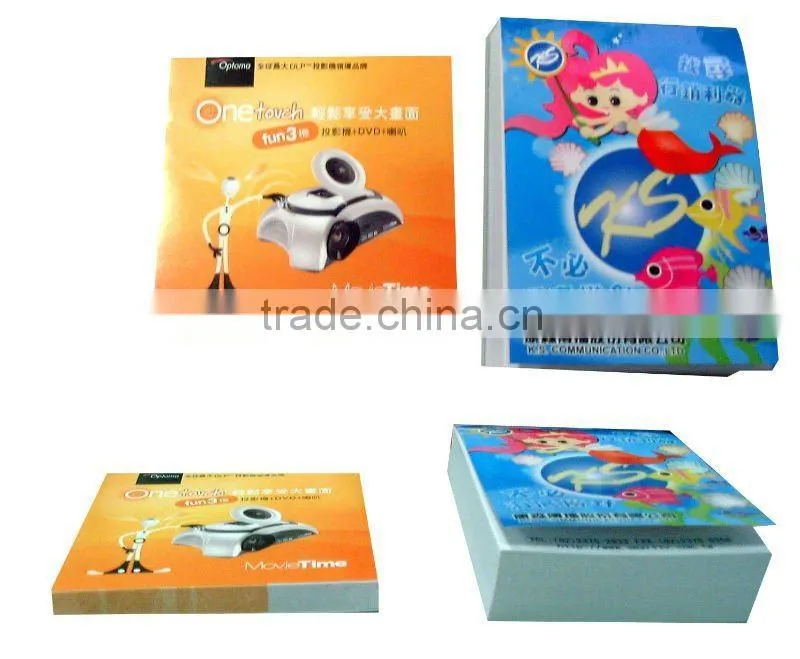 square memo pad adhesive note block woodfree paper