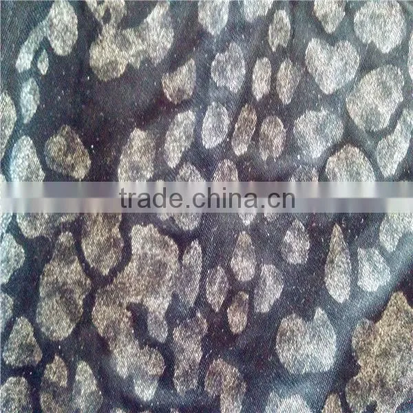 lepord burn out velvet fabric for T-shirt fabric