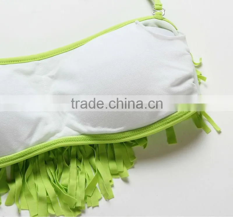 Latest Highly Elastic In Stock Women Tassel Bikini Swimwear