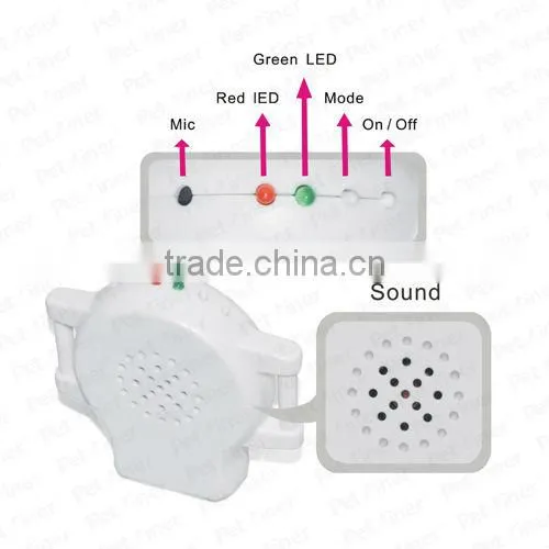 Ultrasonic Bark Stopper collar with CustomizedAudio Commands