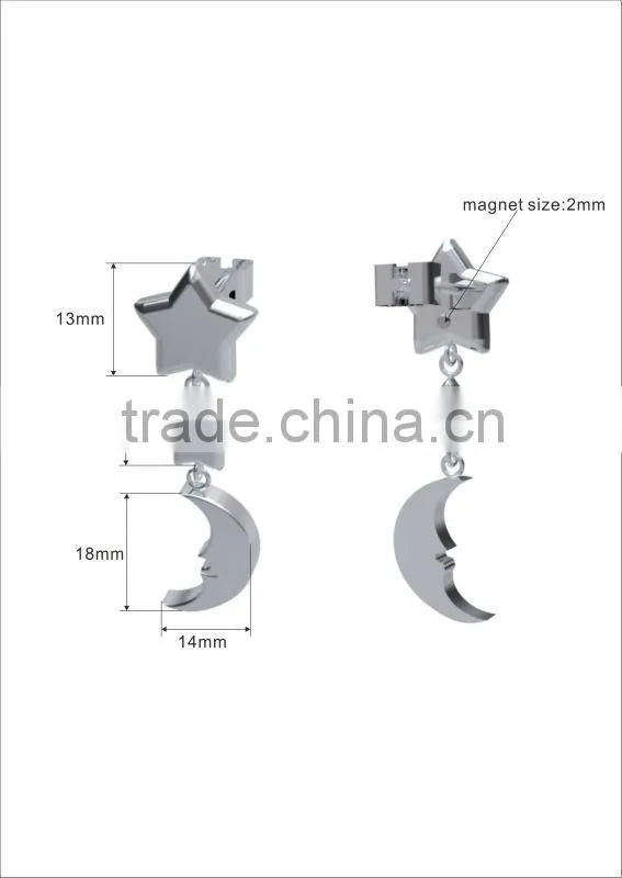 Moon Star beautiful earring designs for women