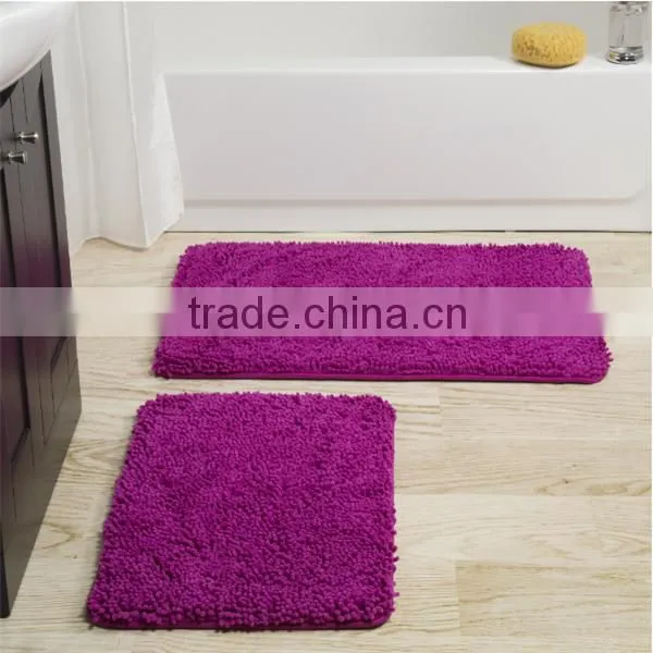 polyester microfiber chenille kid's bathroom carpet rug