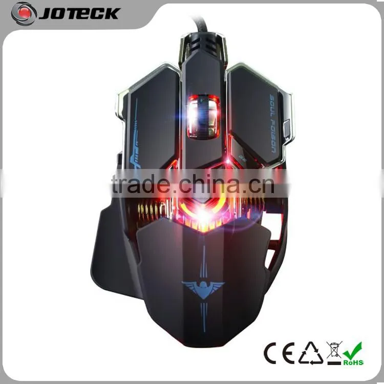 the latest illuminated metal frame drivers usb optical computer gaming mouse
