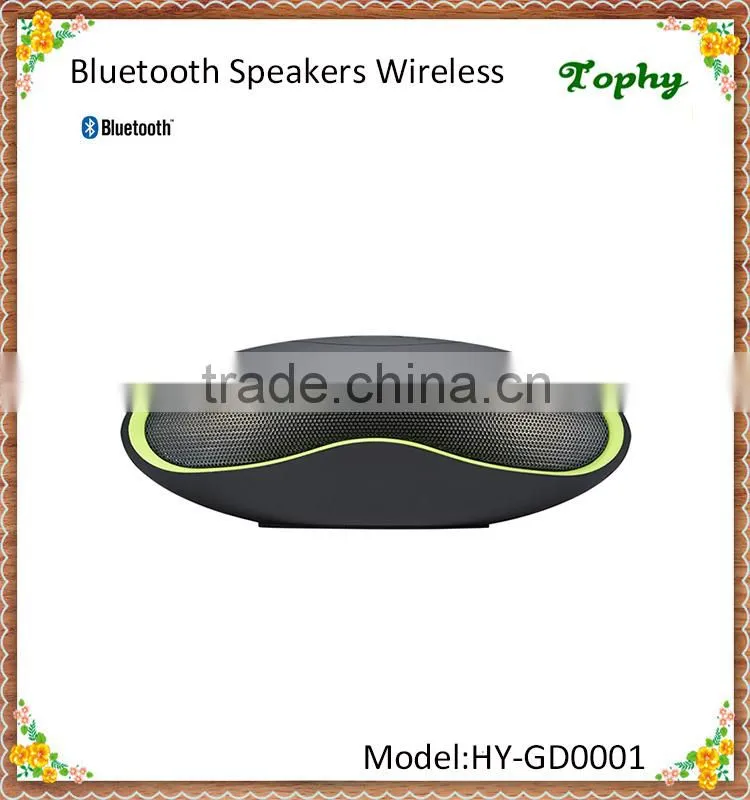 2015 New Hot Bluetooth Speakers Football Rugby With LED Light Wireless Stereo Subwoofer Built-in Microphone Outdoor Speaker