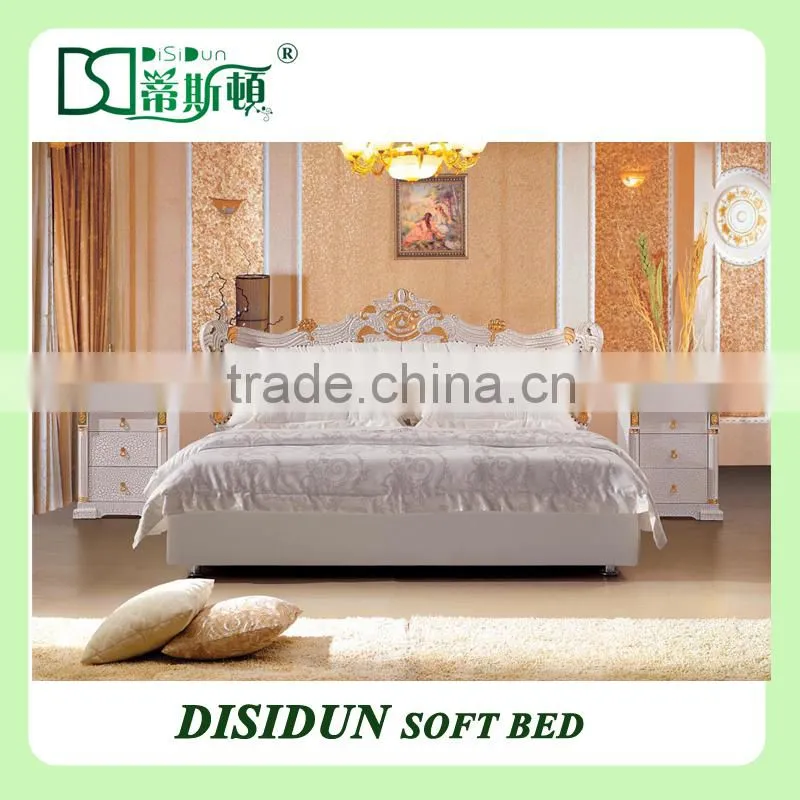 high quingity bedroom furniture simple double bed DS-E11-1
