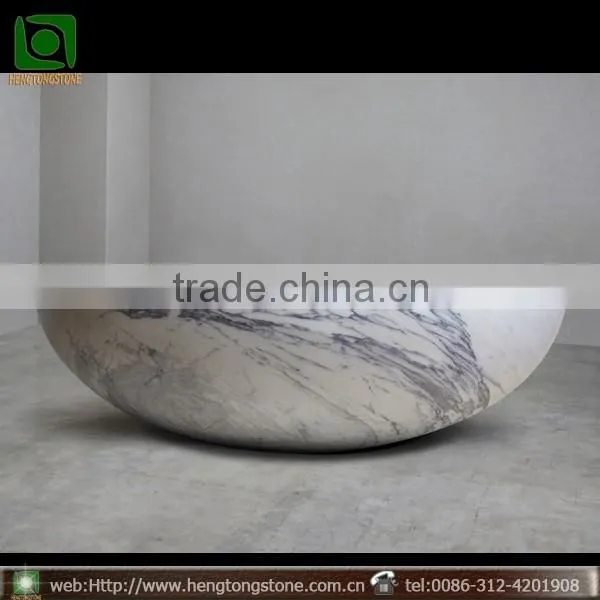 Professional carrara marble bathtub