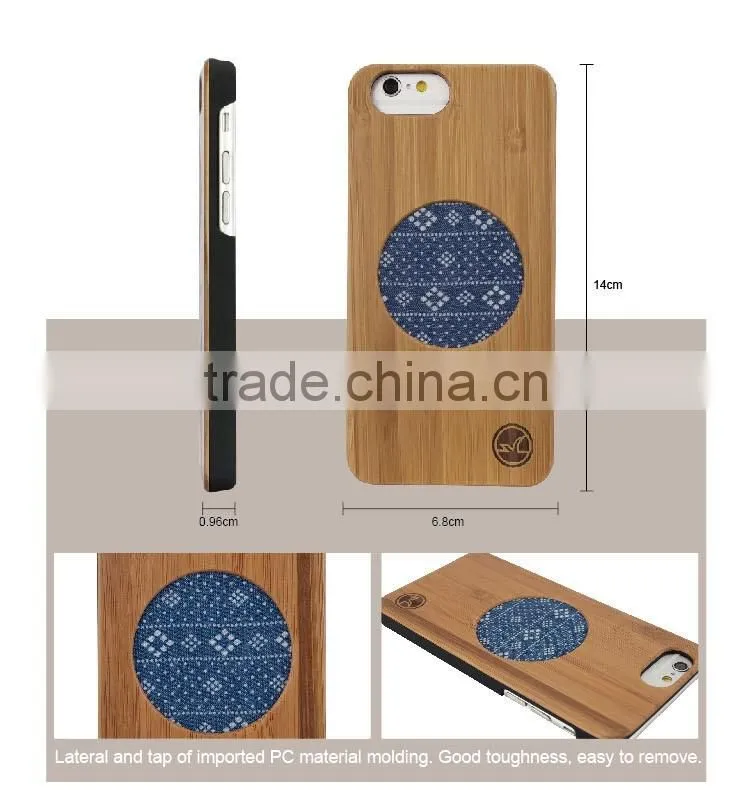 3D Knight Unique Design Case for Iphone 6 6S, Import Logs Wooden Bamboo with Jeans for Ultra Slim iPhone Case