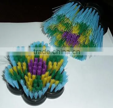 fluorescent synthetic bristles horse grooming brush