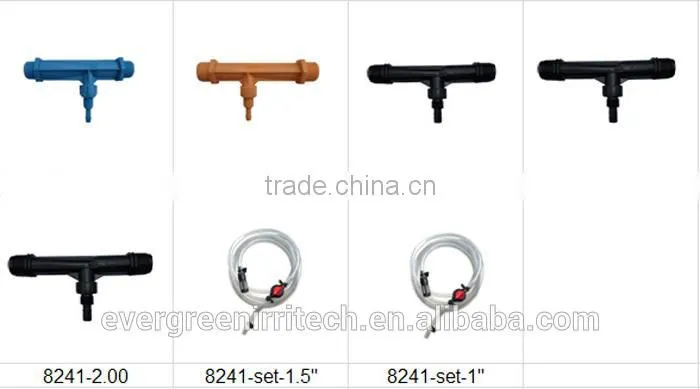 1", 1.5", 2" agriculture fertilization injector