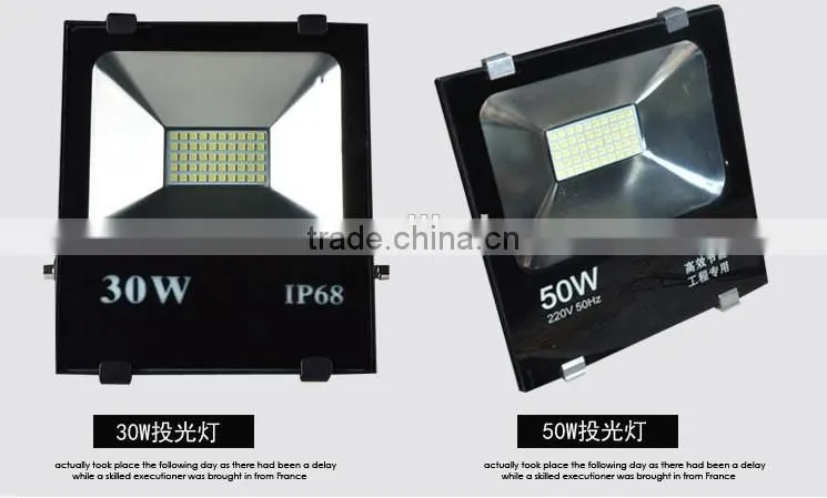 hot sale 2016 newest LED Light Black Color 30w 50w 100w 150W led flood light