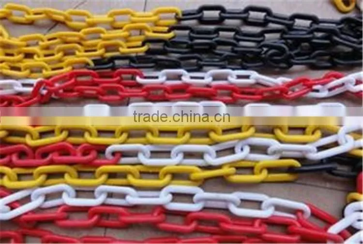 Low Price to Sell colorful all kinds of Durable plastic long link chain