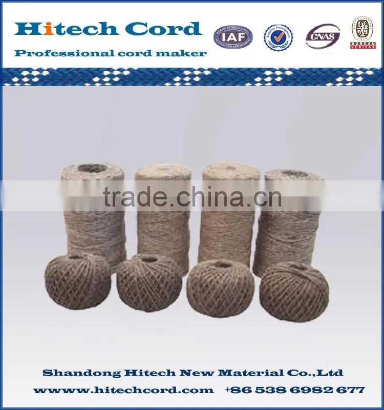 Chinese factory natural color Twisted jute yarn/jute twine/jute rope